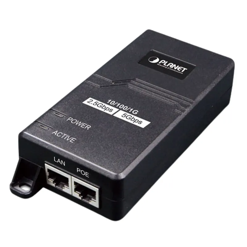 Inyector PoE 802.3 af/at, Hasta 30 W, con Puertos de 10/100/1000Mbps/ 2.5 Gbps/5 Gbps