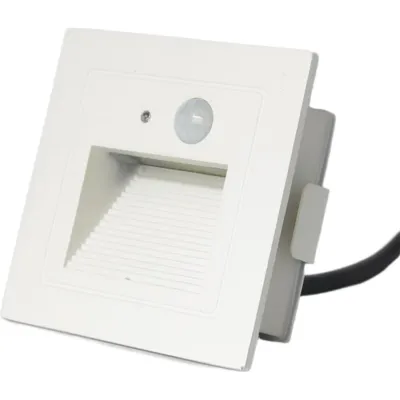 Luz de Escalera | Rodapié LED 3W | Sensor PIR | Aluminio Fundido a Presión| 330 lm | IP20 | Blanco | 183 mm (7.2 in)