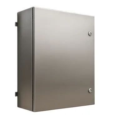 Gabinete de Acero Inoxidable IP66 Uso en Intemperie (600 x 600 x 250 mm) con Placa Interna Galvanizada.