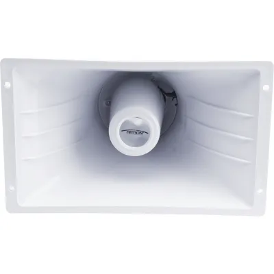 Bocina Tipo Corneta para Voceo / 40 W / 8 Ohms / 95 dB a 15 m (49.2 ft) / Conector RCA / Cable 7.6 m (25 ft) / Interior y Exterior / Para Receptores LoudMouth Ritron
