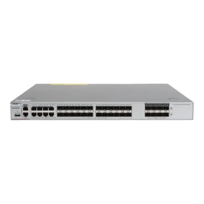 Switch Core Administrable Capa 3 con 8 puertos Gigabit, 24 SFP y 8 SFP+ Combo para fibra 10Gb, gestión gratuita desde la nube.