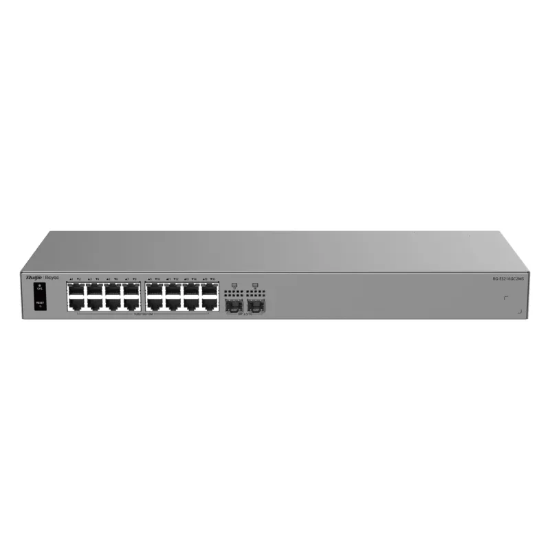 Switch Inteligente Capa 2 / 16 Puertos Gigabit / 2 Puertos SFP 2.5GE / 42 Gbps / Gestión Cloud / ERPS / Diseño Fanless / Modo CCTV / Protección 6 kV