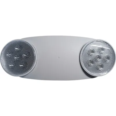 Luminaria de Emergencia LED/ Doble Cabezal Ajustable / 120-277V Dual Voltage / 90 Minutos Autonomía / 230-430 Lúmenes / ABS 5VA Retardante de Llama