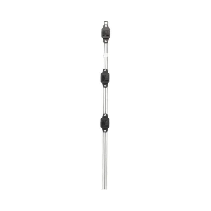 Poste de Paso / Tubo de Acero Galvanizado / Diámetro 1" / Longitud 75 cm / 3 Aisladores / Sin Pintar / Peso 0.5 KG