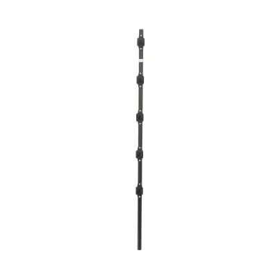 Poste de Paso / Tubo de Acero Galvanizado / Diámetro 1" / Longitud 120 cm / 5 Aisladores / Color Negro / Peso 0.9 KG