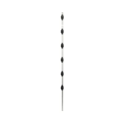 Poste de Paso / Tubo de Acero Galvanizado / Diámetro 1" / Longitud 140 cm / 6 Aisladores / Sin Pintura / 1 KG