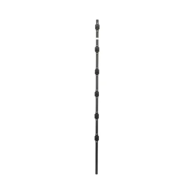 Poste de Paso / Tubo de Acero Galvanizado / Diámetro 1" / Longitud 140 cm / 6 Aisladores / Color Negro / 1 KG
