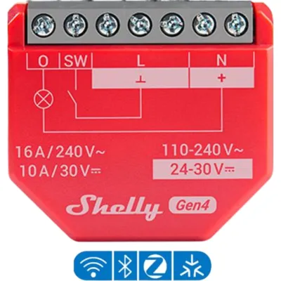 Relevador inalámbrico inteligente 16A, 110-240 V / medición de consumo / compatible con asistente de voz Alexa, Google Home / Wifi 2.4
