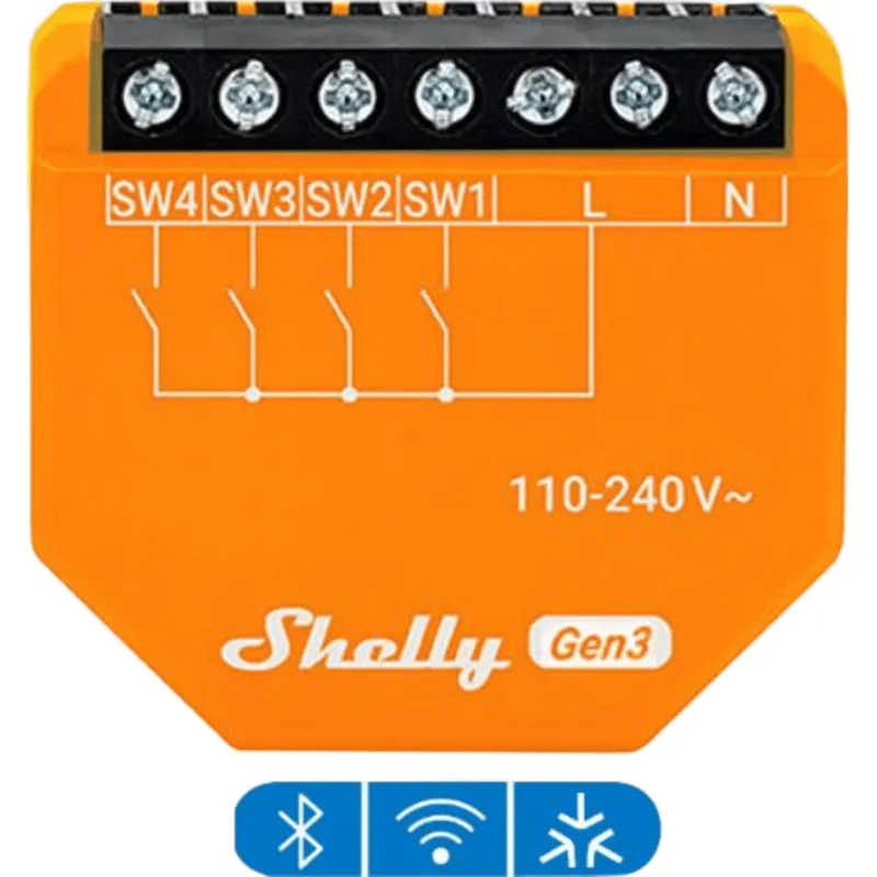 Controlador de Cuatro Entradas Digitales / WIFI/ Residencial / Nube P2P y control local / Google Nest / Alexa