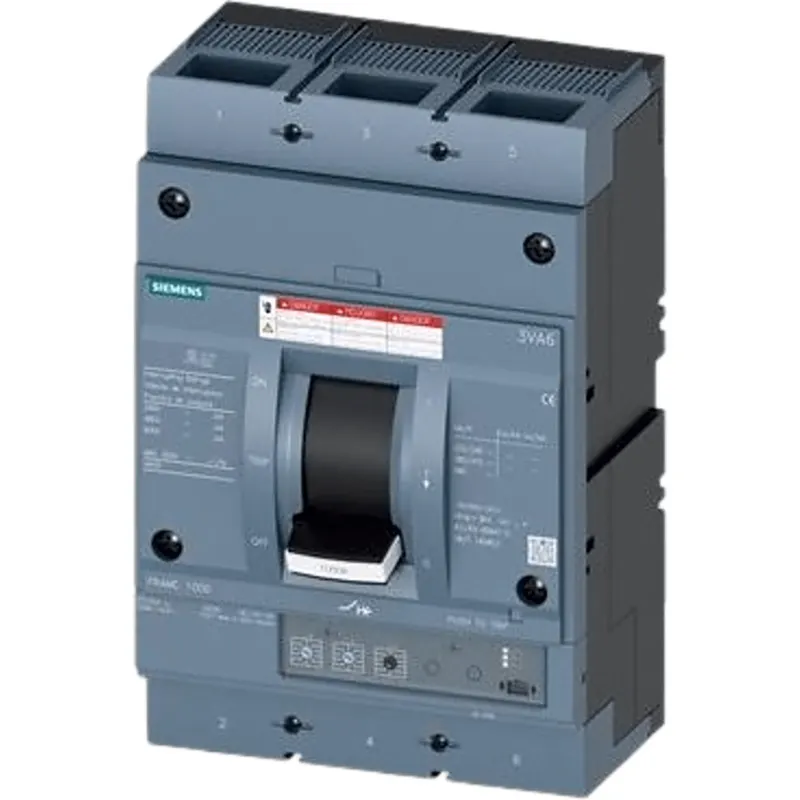 Interruptor Termomagnético 480V 3X1200A, Sin zapatas principales.