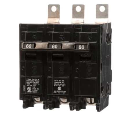 Interruptor automático atornillable tipo BL 3 polos, 60 amp.
