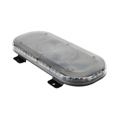 Mini Barra de Luces 42 LED, Ambar/Blanco, 15 Pulgadas, Montaje Fijo Con Tornillos, 12-24 Vcd, Lente transparente, SAE