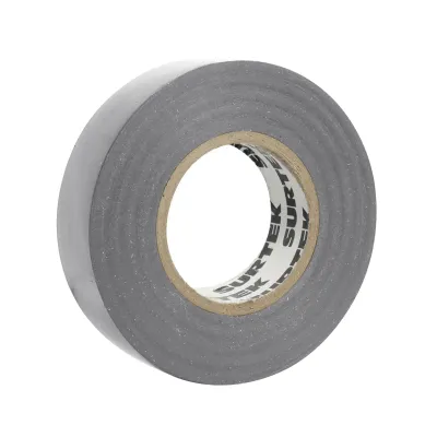 Cinta para aislar color Gris de 19 mm x 18 metros / Fabricada en PVC / Adhesivo acrílico.