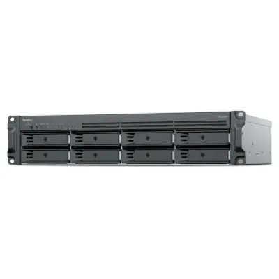 Rack NAS 2U / 8 Bahías / AMD Ryzen V1500B 2.2 GHz / 2.5GbE / M.2 NVMe / Escalable a 12 Bahías