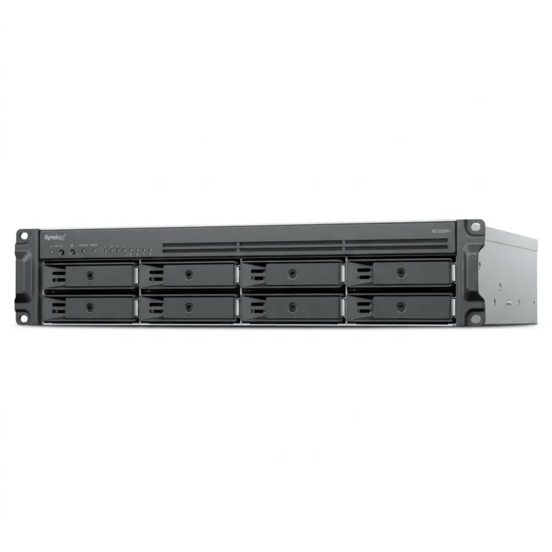 Rack NAS 2U / 8 Bahías / AMD Ryzen V1500B 2.2 GHz / 2.5GbE / M.2 NVMe / Escalable a 12 Bahías