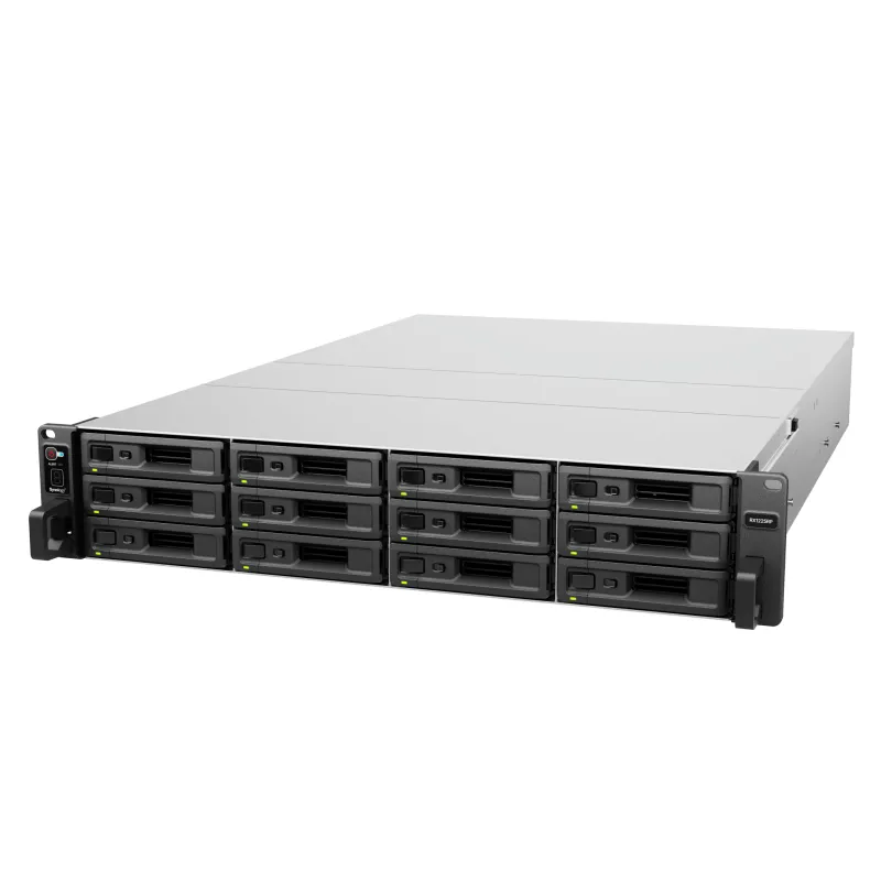 Unidad de Expansión Synology RX1225RP | 12 Bahías para Unidades 3.5" y 2.5" SATA HDD/SSD | Intercambio en Caliente | Fuente de Alimentación Redundante | Compatible con Synology DSM .