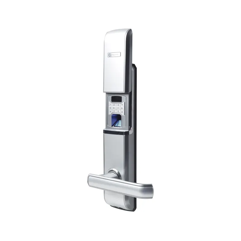 Cerradura Digital Biométrica Autónoma con doble cerrojo derecha