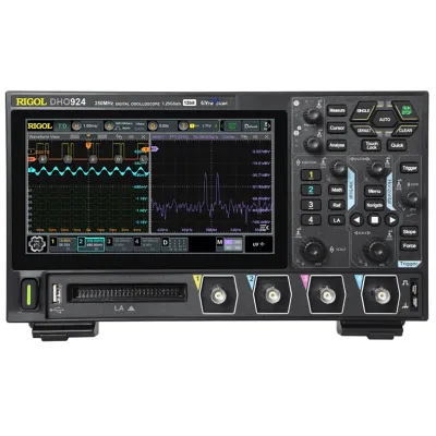 Osciloscopio Digital RIGOL de 4 Canales Análogos, 250 MHz de Ancho de Banda Análoga, Vel. de Muestreo-Tiempo Real de 1.25 GS/s.