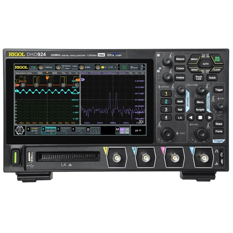 Osciloscopio Digital RIGOL de 4 Canales Análogos, 250 MHz de Ancho de Banda Análoga, Vel. de Muestreo-Tiempo Real de 1.25 GS/s.
