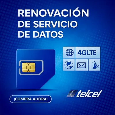 Renovación de Servicio Anual, 2GB por Mes (No incluye llamadas y SMS)