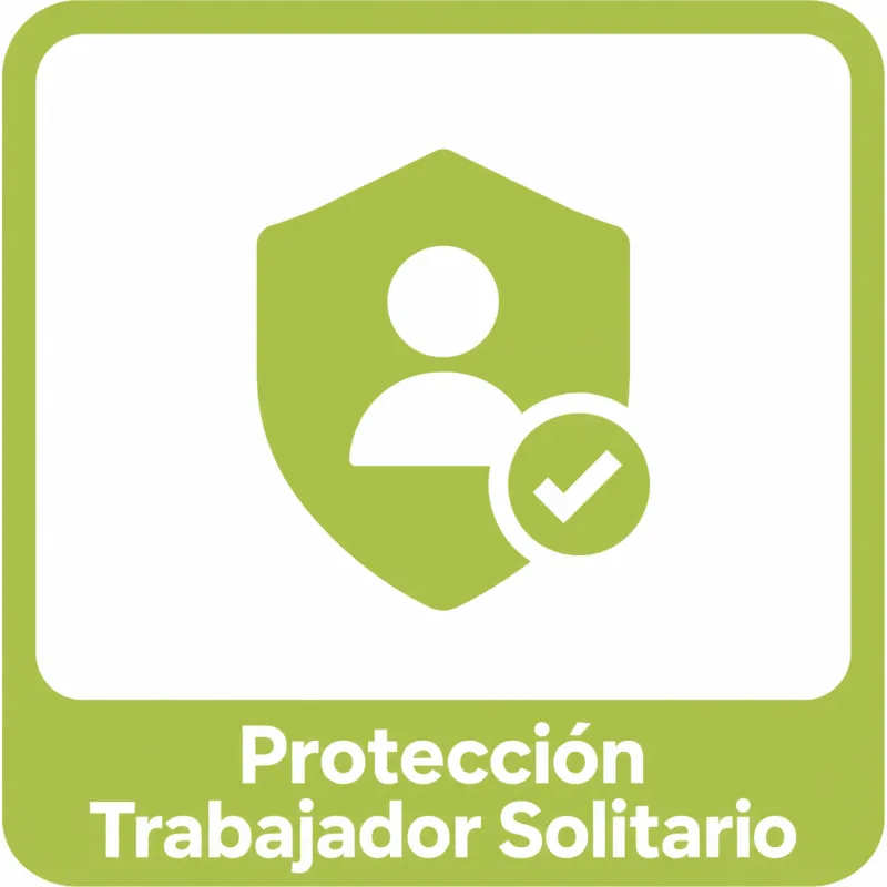 Servicio de Trabajador Solitario TASSTA / 12 Meses / Man Down, No Movement y Periodic Check / Cumple DGUV 112-139 / Requiere TFLEXSMART