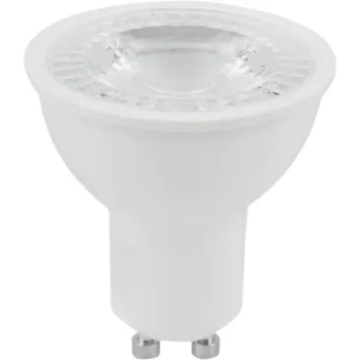 Lámpara LED GU10 / Tipo MR / 6 W / 550 lm / 3000 K / IRC 80 / 100-240 V / No Atenuable / 15,000 h / NOM-030