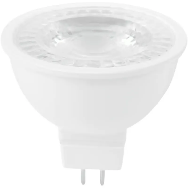 Lámpara LED MR16 / 6 W / 550 lm / 3000 K Luz Cálida Brillante / Base GX5.3 / IRC 80 / 15000 h de Vida / 100-240 V / No Atenuable / Certificación NOM-030