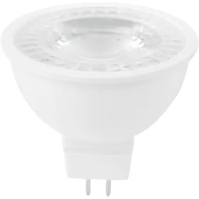 Lámpara LED MR16 / 6 W / 550 lm / Luz de Día 6500 K / IRC 80 / Base GX5.3 / 100-240 V / No Atenuable / Vida 15000 h / Garantía 5 Años / Certificación NOM-030