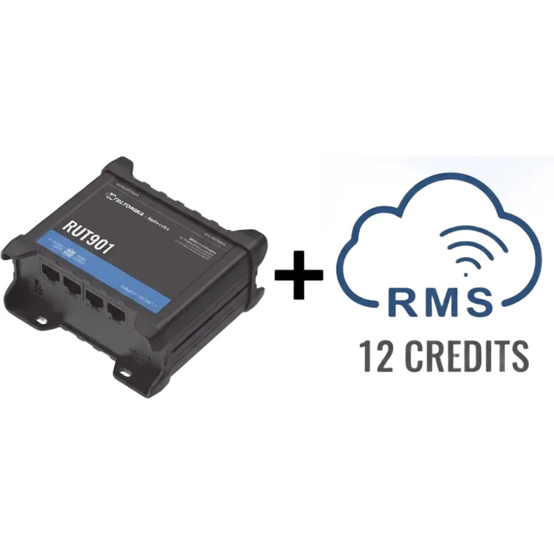 Router Teltonika LTE/4G RUT901 + 12 creditos RMS