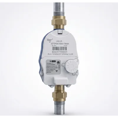 Medidor de Agua Mecánico LoRaWAN IoT de 3 Pulgadas / Smart Metering y Telemetría para BMS / Válvula de Corte de Flujo / Batería Litio de Larga Duración / Comunicación Inalámbrica / Monitoreo Remoto