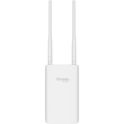 Access Point Inalámbrico Omada Interior/Exterior / AX1800 Wi-Fi 6 Doble Banda 4-Stream / Hasta 1.8 Gbps / 2 Antenas Externas Desmontables / IP65 e IP66 / Protección contra Rayos 6 kV / Puerto Gigabit PoE+ / Omada SDN
