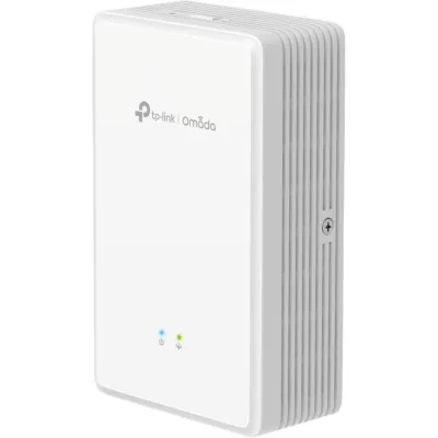 Punto de Acceso GPON de Pared / AX1800 Wi-Fi 6 / 1.8 Gbps / 2 Puertos Gigabit con PoE de Salida / FXS VoIP / Gestión Cloud Omada / Mesh y Roaming