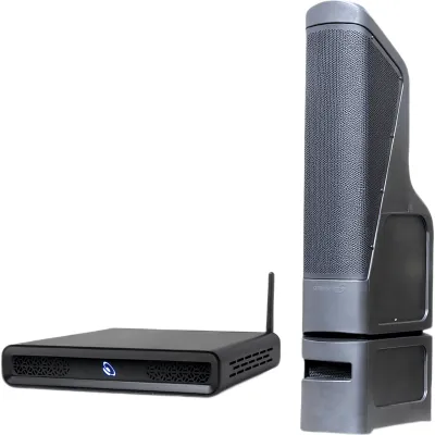 Kit TruAudio | Amplificador D2T 2 Canales 100W | Torre Line Array Exterior TT10 200W RMS | HDMI eARC + Bluetooth 5.3 | IP56