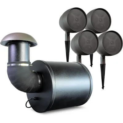 Altavoz de 2 vías | exteriores | 70V / 100V | woofer de 6.5 in | negro