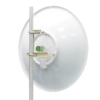 Antena direccional de 3ft, 4.9 a 7.1 GHz, Ganancia 34 dBi, Conectores SMA-hembra, Polarización doble, incluye montaje para torre o mástil