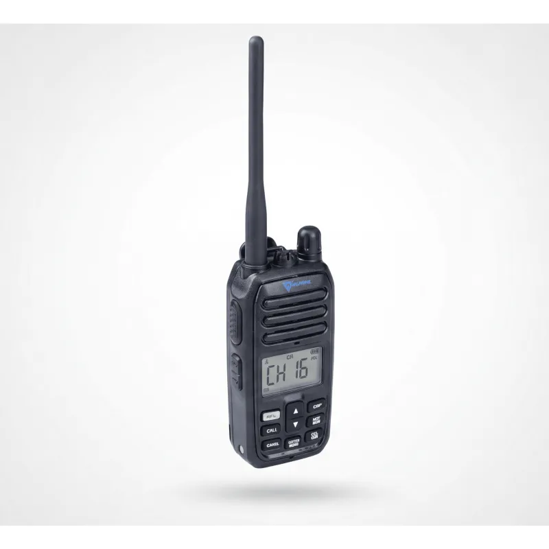 Radio Portátil Marino VHF / Sumergible IP67 / Luz Activada por Agua / NRC Reducción de Ruido / Dual-Watch / 5W / FM (F3E)