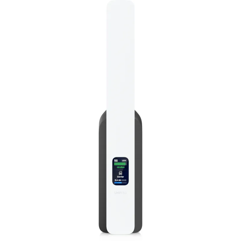 UniFi Módem 5G RedCap, Hasta 220 Mbps en 5G SA, Puerto GbE PoE, Nano-SIM y eSIM