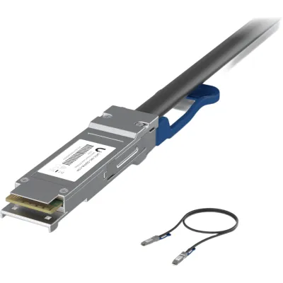 Cable de Conexión Directa DAC de 0.5 metros QSFP28 100/40 Gbps, Ideal para Switches UniFi