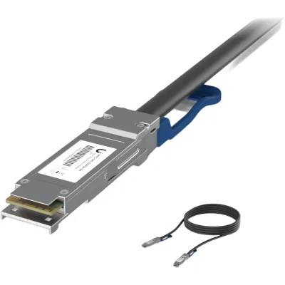 Cable de Conexión Directa DAC de 3 metros QSFP28 100/40 Gbps, Ideal para Switches UniFi