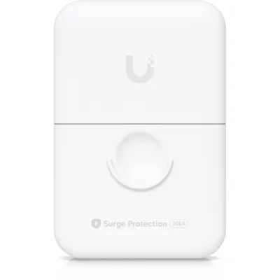 Protector Contra Descargas Ethernet Ubiquiti UACC-ETH-SP-Pro 10Gbps con Soporte PoE e IPX5