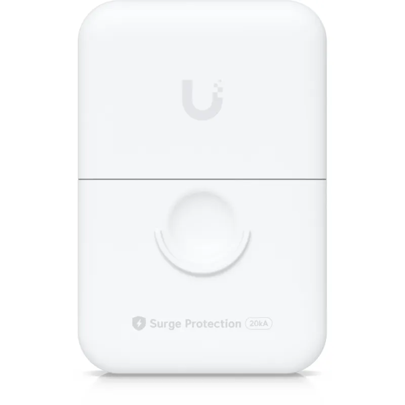 Protector Contra Descargas Ethernet Ubiquiti UACC-ETH-SP-Pro 10Gbps con Soporte PoE e IPX5