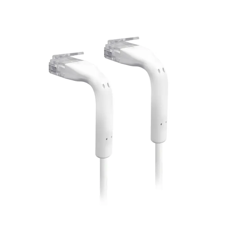 UniFi Patch Cable Cat6 Ultradelgado GbE con Botas Flexibles, Color Blanco, 2 m