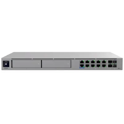 UniFi Dream Machine Beast – Cloud Gateway Empresarial con IDS/IPS 25 Gbps, 750+ Dispositivos, 7,500 Clientes, 2 Bahías NVR 3.5", WAN 25G SFP28 y 8 Puertos 10GbE