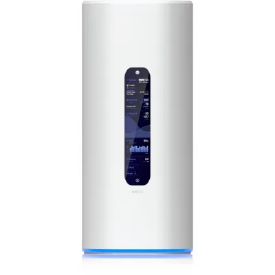 UniFi Dream Router 5G Max Cloud Gateway de Escritorio con Módem 5G Integrado, WiFi 7 Tri-Banda, Switch de 3 Puertos 2.5 GbE con (1) Puerto PoE, WAN (1) 2.5 GbE y (1) 10G SFP+