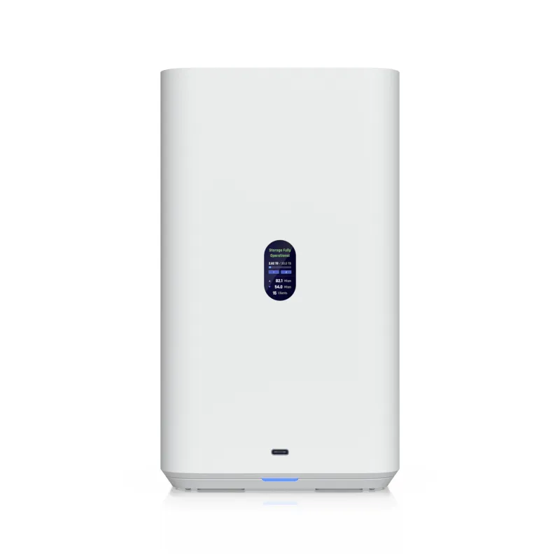 UniFi UNAS-2 – Servidor NAS Compacto de 2 Bahías para HDD 3.5" SATA, Puerto 2.5 GbE, USB-C y PoE++
