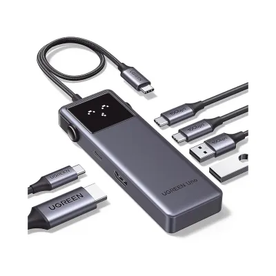 HUB USB-C Uno USB-C To HDMI+2*USB 3.2 A+2*USB 3.2 C+PD Power Converter ABS