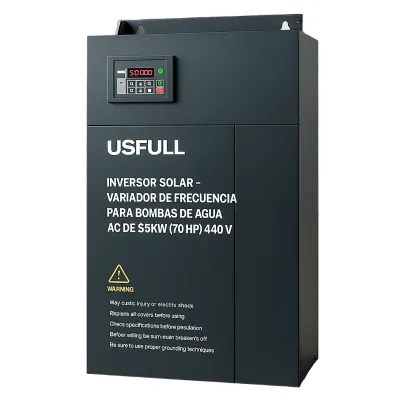 Inversor Solar - Variador de Frecuencia para Bombas de Agua AC de 55KW (70 HP) 440V: Potencia y Eficiencia para Aplicaciones Exigentes