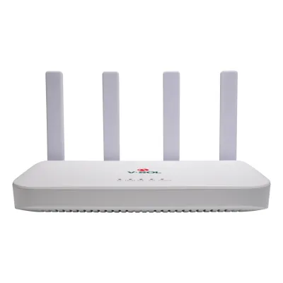 ONU GPON/EPON con Wi-Fi 6 AX1500 / Wi-Fi Doble banda 2.4 y 5 GHz / 4 Puertos Gigabit / Puerto PON SC/UPC