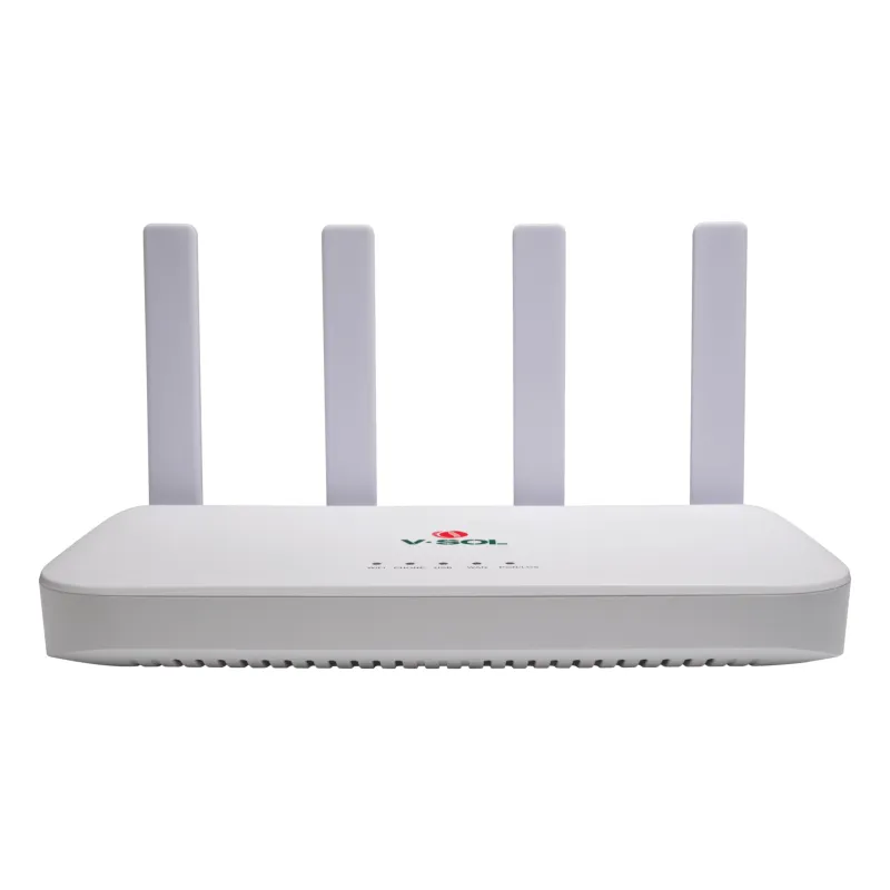 ONU GPON/EPON con Wi-Fi 6 AX1500 / Wi-Fi Doble banda 2.4 y 5 GHz / 4 Puertos Gigabit / Puerto PON SC/UPC