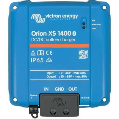 Orion XS 1400 / Cargador de Baterías CC-CC / 50 A 12/24 V / IP65 / Compatibilidad Alternador Inteligente / Para Bancos de Baterías de 500 Ah